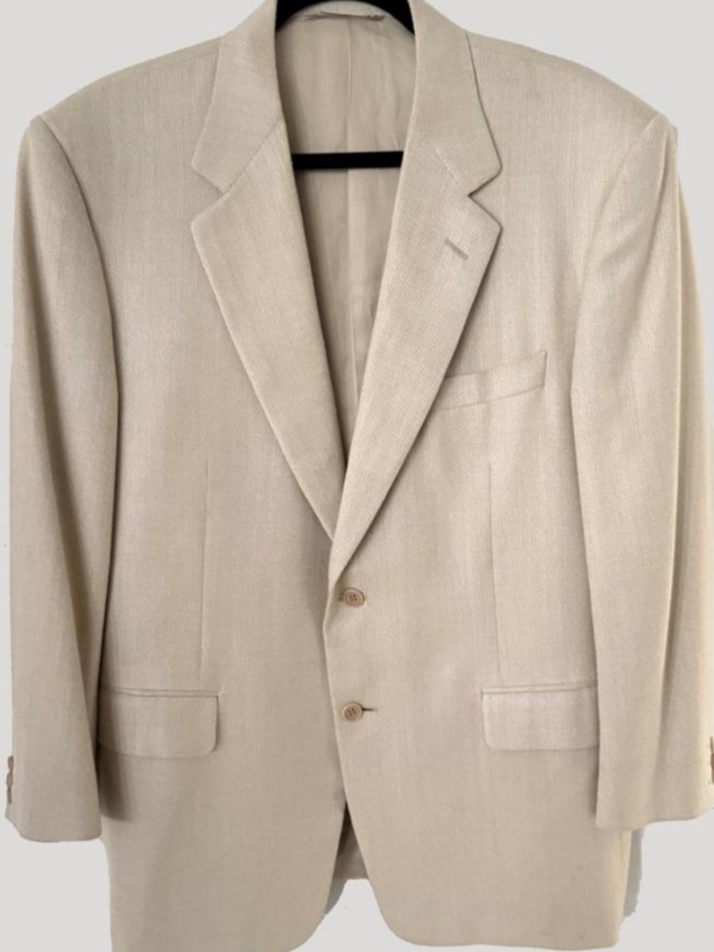 Canali for Bloomingdale's Men's 70% Silk & Wool Herringbone Sport Coat | Size 42